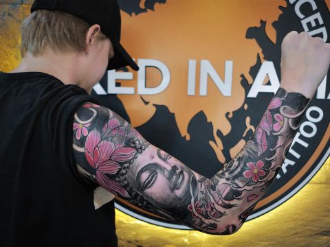 Tattooed arm