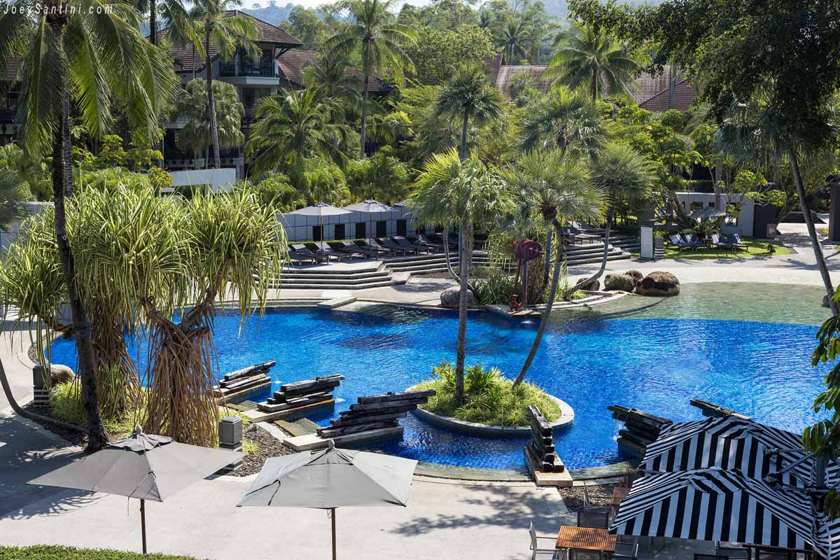 The swimming pool of The Slate Phuket resort