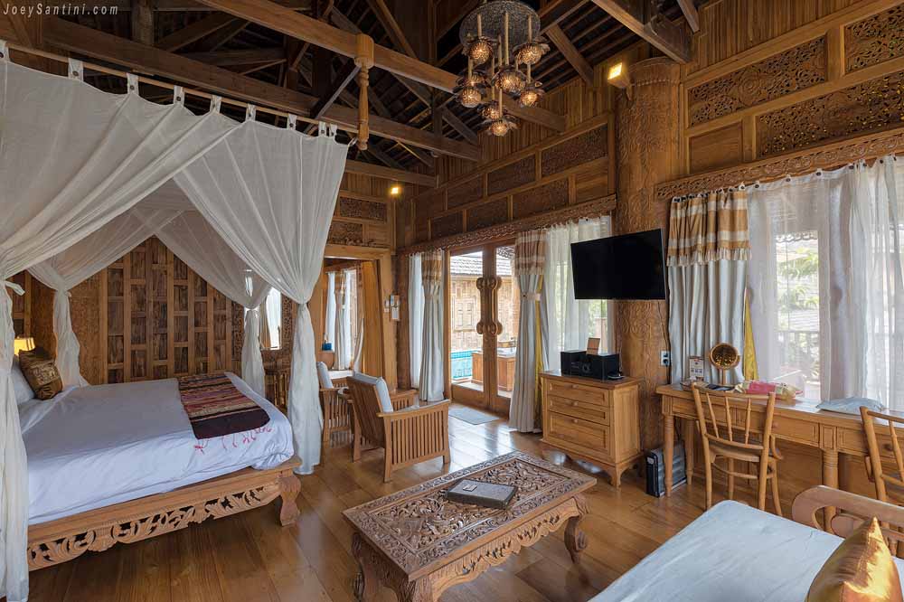 Spacious suite with many details at Santhiya Phuket Natai Resort