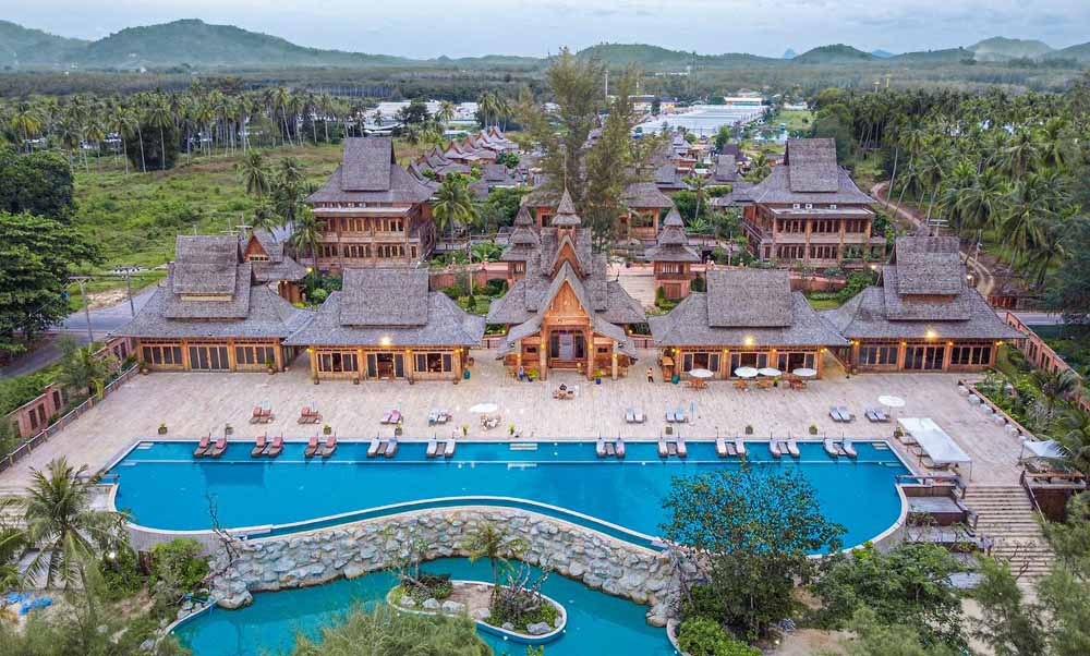 Fantastic view of the Santhiya Phuket Natai Resort from above
